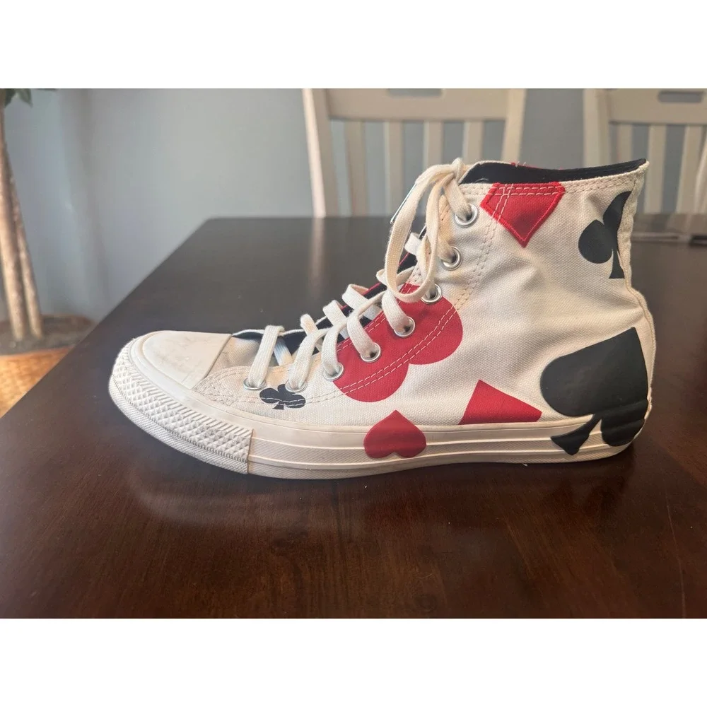 Converse Chuck Taylor All Star High Top Deck of Cards  White 165669C Men's 8 W10 - Picture 4 of 16